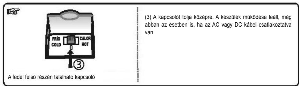 PALSON ALASKA - B-Az ON/OFF Kapcsoló és a MELEG/HIDEG Kapcsoló használáte - 3