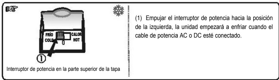 PALSON ALASKA - B- Como usar el interruptor de potencia ON/OFF y CALOR/FRIO - 1