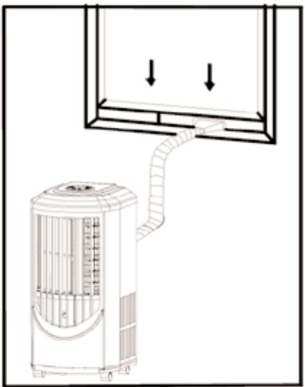 SUNBEAM KY-25/Y - INSTALLING THE DUCTS IN A WINDOW/SLIDING DOOR - 2