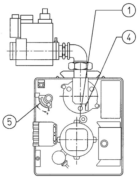 BALTUR BTG 11 - SCHEMA De principde reglage de l'air et disposition dique-electrodes pour BTG 3,6 - 6 - 2