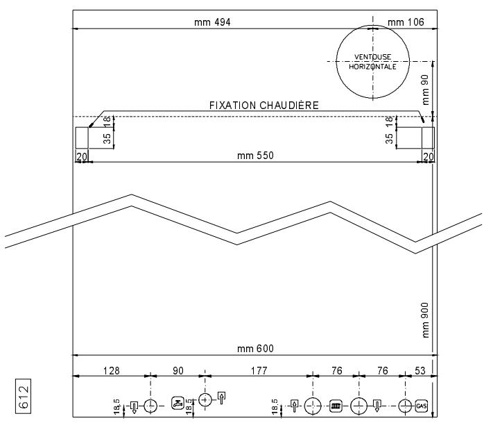 BALTUR CA 225 SE - Fixation de la chaudière - 2