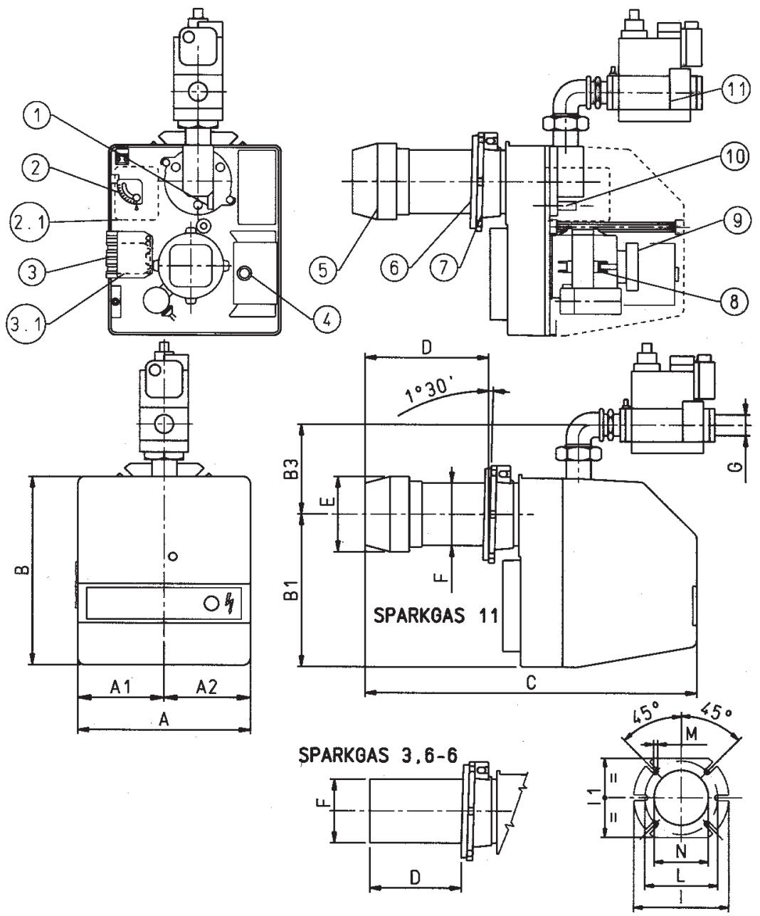BALTUR SPARGAS 6 P - CAMINI PER CALDAIE AD ALTO RENDIMENTO E SIMILI - 1