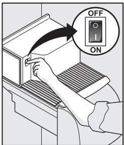 FRIGIDAIRE GLVC25VBDB1 - Jäannostelijan kytkeminen paallee ja pois paalta - 1