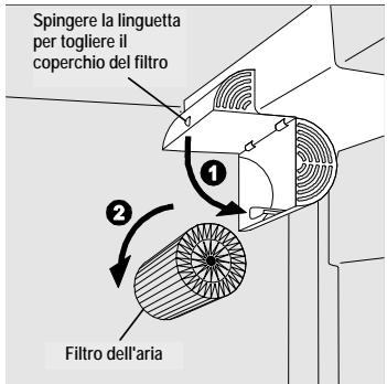 FRIGIDAIRE GLVC25VBDB1 - Sostituzione del filtro dell'aria - 1