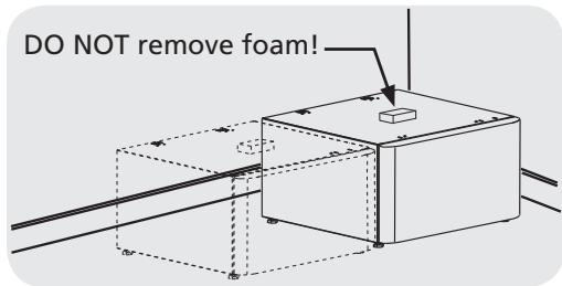 FRIGIDAIRE CFPWD15A - Prepare pedestal before mounting - 1