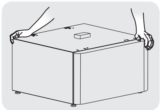 FRIGIDAIRE CFPWD15N - Prepare pedestal before mounting - 3