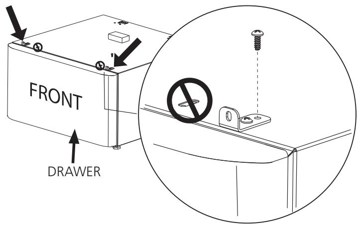 FRIGIDAIRE CFPWD15N - Prepare pedestal before mounting - 6