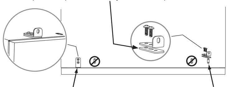 FRIGIDAIRE FNDP15W - C_1) Fijación de los accesorios de instalación de la lavadora - 3