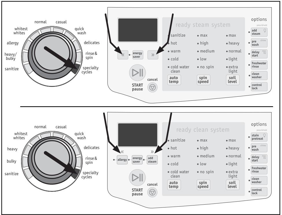FRIGIDAIRE FAFS4473L - Sélection d'un programmes spéciaux - 1