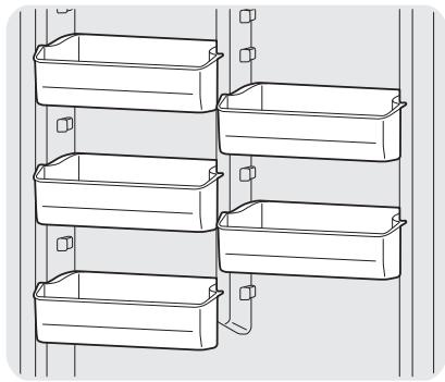 FRIGIDAIRE FFH17F7H - Balconnets réglables (certains modeles de congélateurs verticaux) - 1