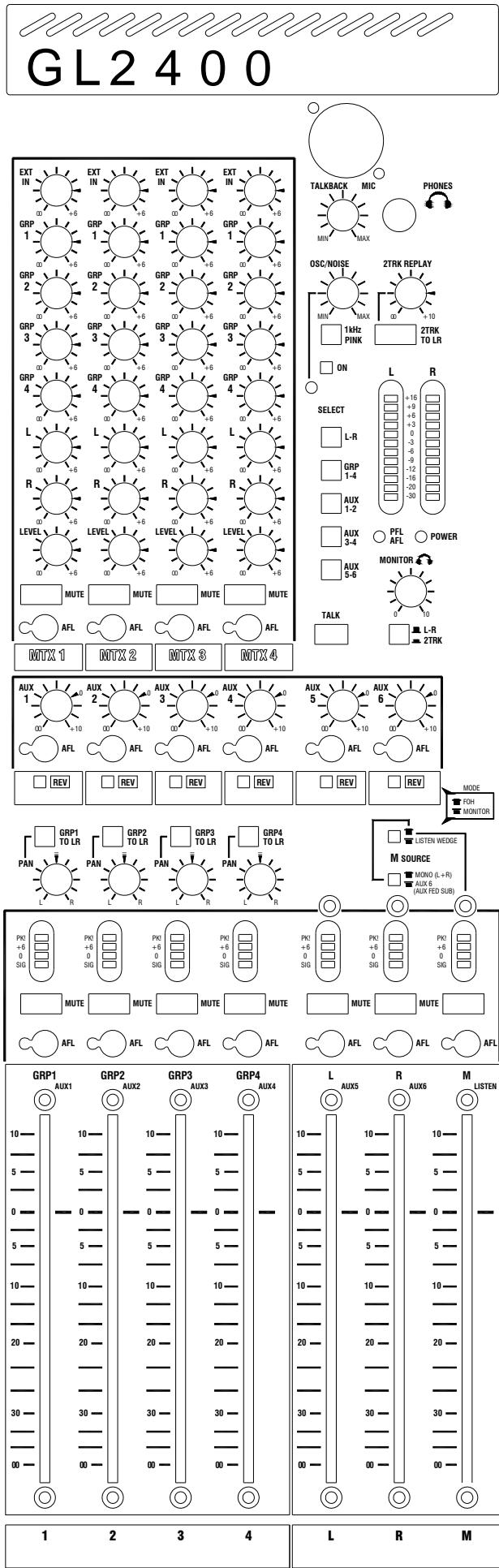 ALLEN & HEATH ALLEN & HEATH GL2400 - GL2400 : référence des produits - 16