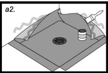 LAZER SHOWER DESIGN EVASION - Réalisier un pli mouchoir dans les angles - 2