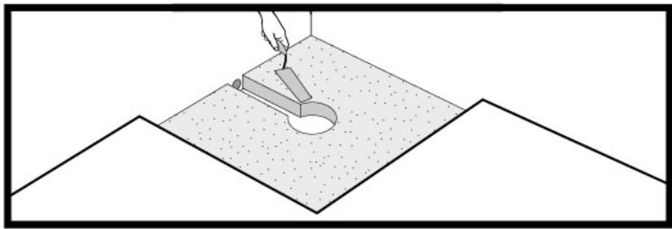 LAZER SHOWER DESIGN FARENHEIT - Positionner la feuille isotanche - 2