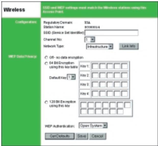 SMC 2622W-U - Configuration hertzienne - SMC2622W-P et SMC2622W-U - 1