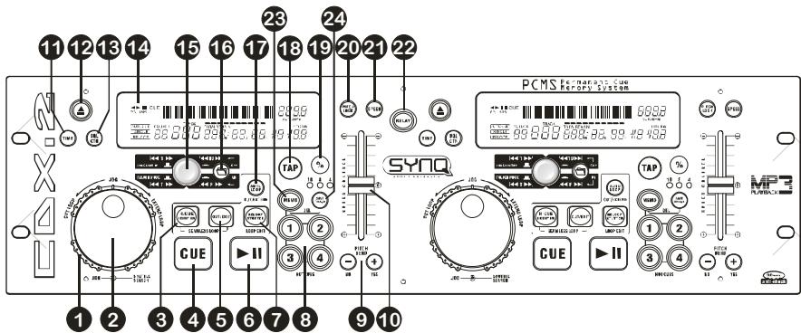 JBSYSTEMS LIGHT CDX.2 - STEUEREINHEIT - VORDERSEITE: - 1