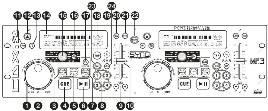JBSYSTEMS LIGHT CDX.2 - CONTROL UNIT - FRONT: - 1