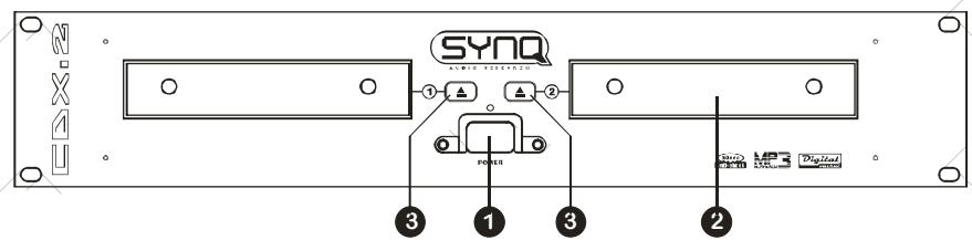 JBSYSTEMS LIGHT CDX.2 - UNIDADE PRINCIPAL - PAINEL FRONTAL: - 1