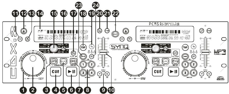 JBSYSTEMS LIGHT CDX.2 - UNIDAD DE CONTROL - PARTE FRONTAL: - 1