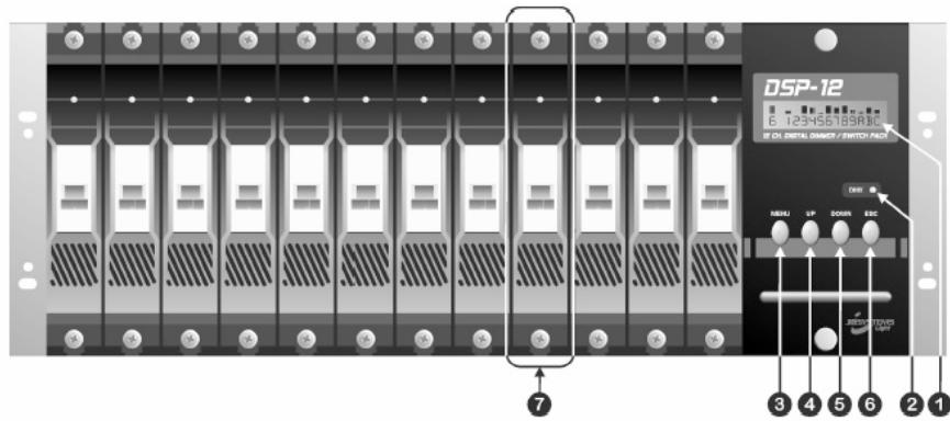 JBSYSTEMS LIGHT DSP-12 - PANEL FRONTAL - 1