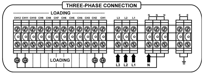 JBSYSTEMS LIGHT DSP-12 - CONNECTIONS (Mains inputs/outputs) - 4