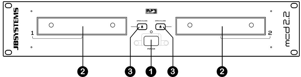 JBSYSTEMS LIGHT MCD 2.2 - Controles et fonctions (lecteur) - 1