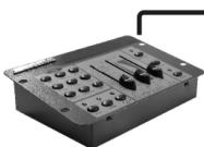 JBSYSTEMS LIGHT MICROL LED MANAGER - Instalacao eletrica em modo Master/slave com controlo remoto LEDCON-02: - 1