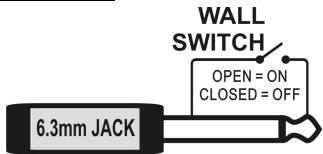 JBSYSTEMS LIGHT MINI LED MANAGER - Conexión de un interruptor externo análogo para blackout: - 1