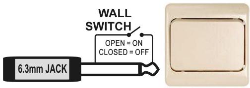 JBSYSTEMS LIGHT MINI LED MANAGER - Connecting an external analog switch for blackout: - 1