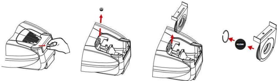 JBSYSTEMS LIGHT MINI LOGO - Rempplier un GOBO - 1