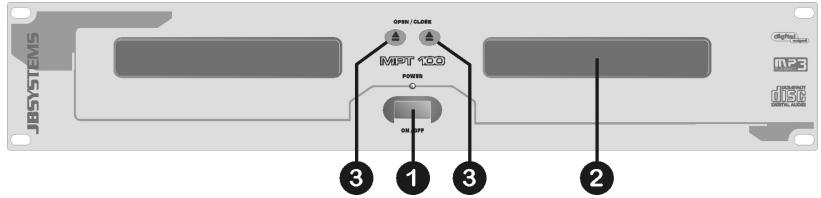 JBSYSTEMS LIGHT MPT 100 - CONTROLOS E FUNÇÉS UNIDADE PRINCIPAL - 1