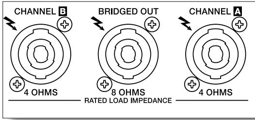 DYNACORD LX1600 - POWER AMPLIFIER OUTPUT CONNECTORS - 1
