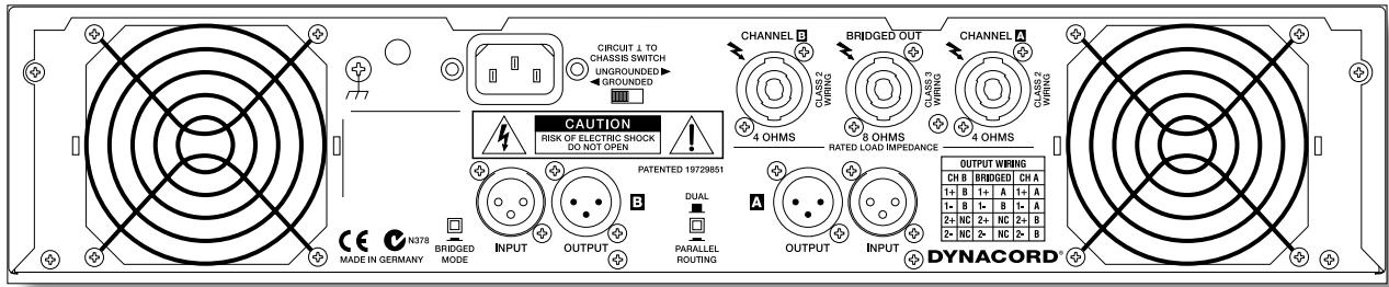 DYNACORD LX1600 - Achtung: Die max. Umgebungstemperatur von +40^ soll für störungsfreien Betrieb nicht überschritten werden. - 10