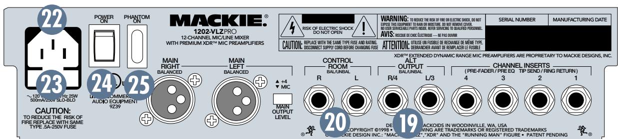MACKIE 1202VLZPRO - Touche PHANTOM - 1