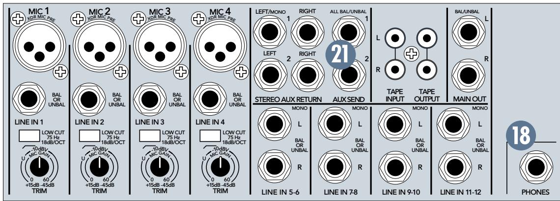 MACKIE 1202VLZPRO - Sorties TAPE OUTPUT - 3