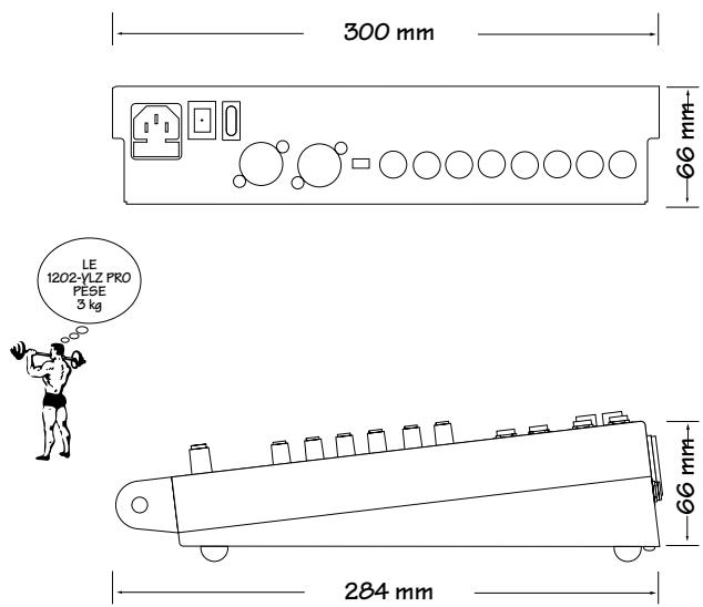 MACKIE 1202VLZPRO - Dimensions - 1
