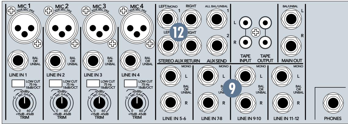 MACKIE 1202VLZPRO - Bouton TRIM (voies 1 à 4) - 1
