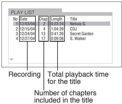 ROTEL RDV-1062 - Menu Screen Track Selection - 3