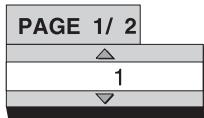 ROTEL RDV-1062 - Exemple de menu de Sélection BSP : - 1