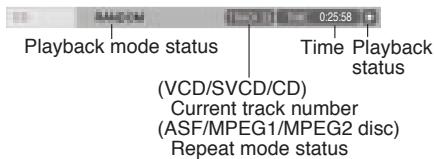 ROTEL RDV-1062 - Status Bar Information - 2