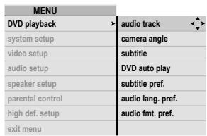 ROTEL RDV-1092 - DVD Playback Menu - 1