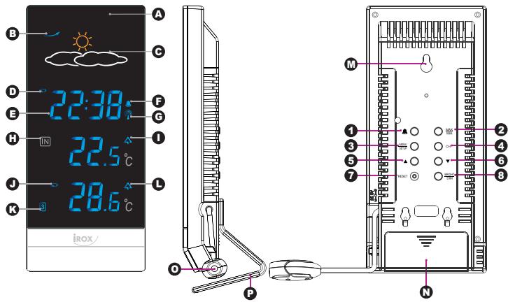 IROX EBR606C - FUNKTION DER WETTERSTATION EBR606C - 1