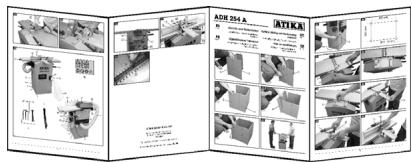 ATIKA ADH 254 A - Gerätebeschreibung / Ersatzteile H1 - H4 - 1