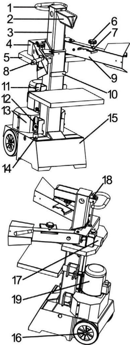 ATIKA ASP 8-1050 - Stammernes størelse, der ma kloves - 1
