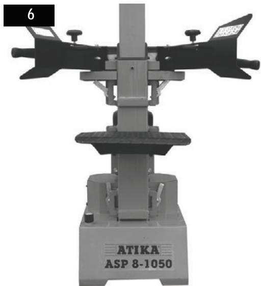 ATIKA ASP 8-1050 - Adjusting the height of the table - 1