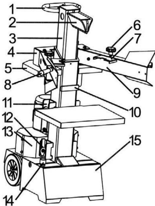ATIKA ASP 8-1050 - Maten van de te splijten stammen - 1