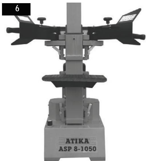 ATIKA ASP 8-1050 - Indstilling af bordhøjden - 1