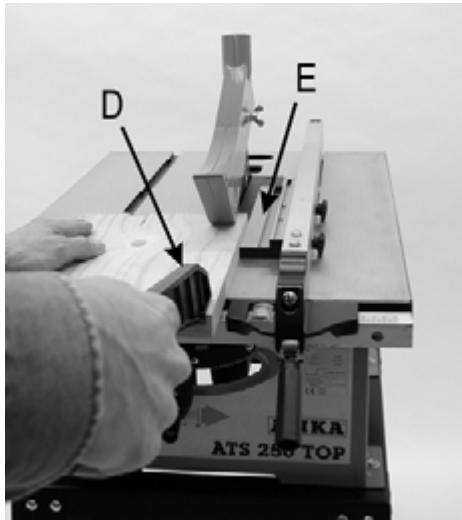 ATIKA ATS 250 - Cutting narrow workpieces - 3