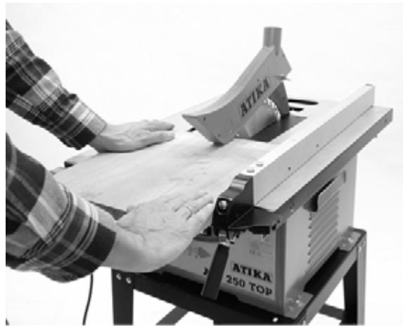 ATIKA ATS 250 - Schneiden breiter Werkstücke - 1