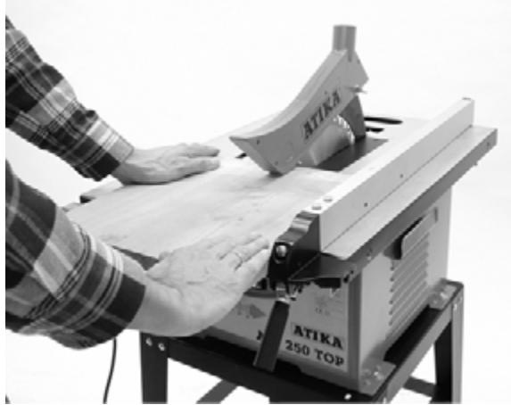 ATIKA ATS 250 - Cutting wide workpieces - 1