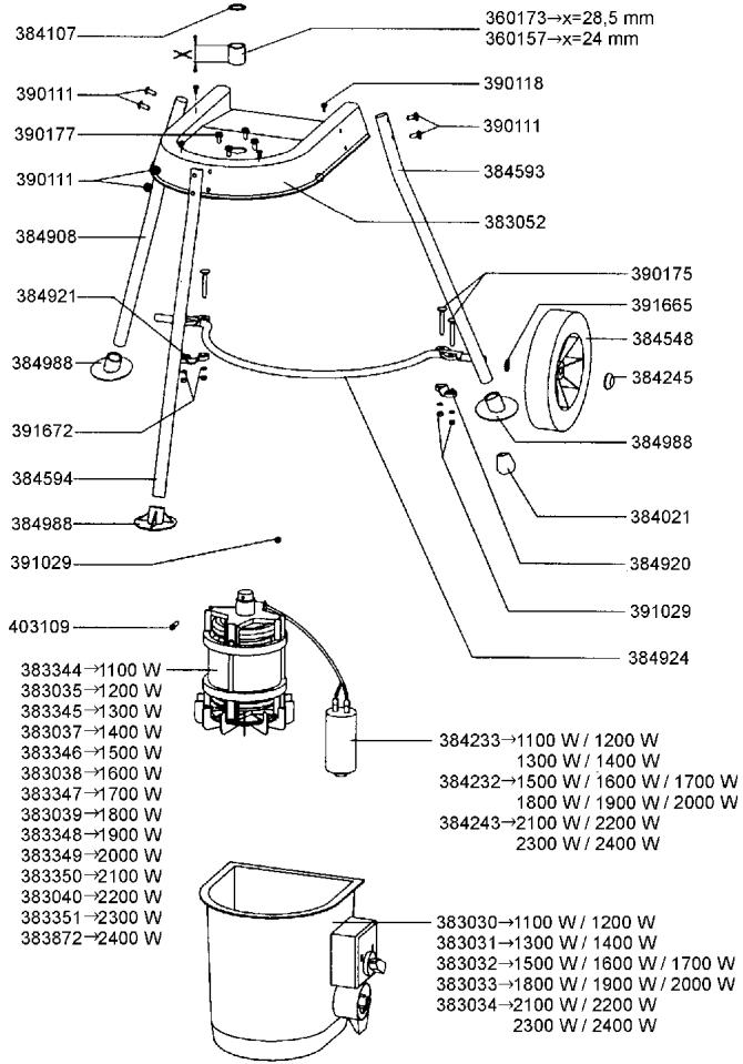 ATIKA BIOLINE 1600 - D 10. Ersatzteile - 6